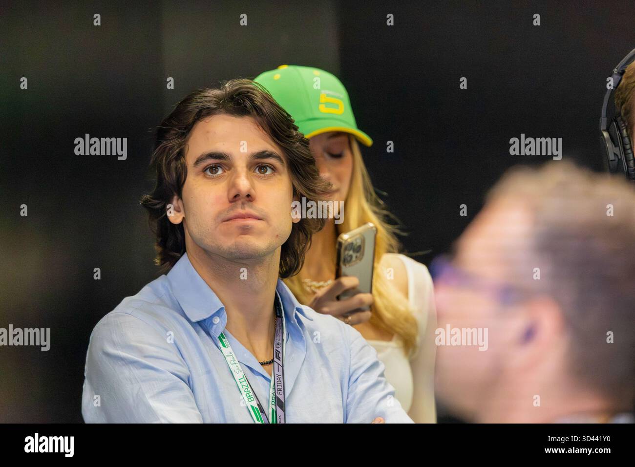 Puntata del Team Sauber di F1 durante le attività del venerdì della Formula 1 MSC Cruises São Paulo Grand Prix 2025 a Autódromo José Carlos Pace, São P Foto Stock