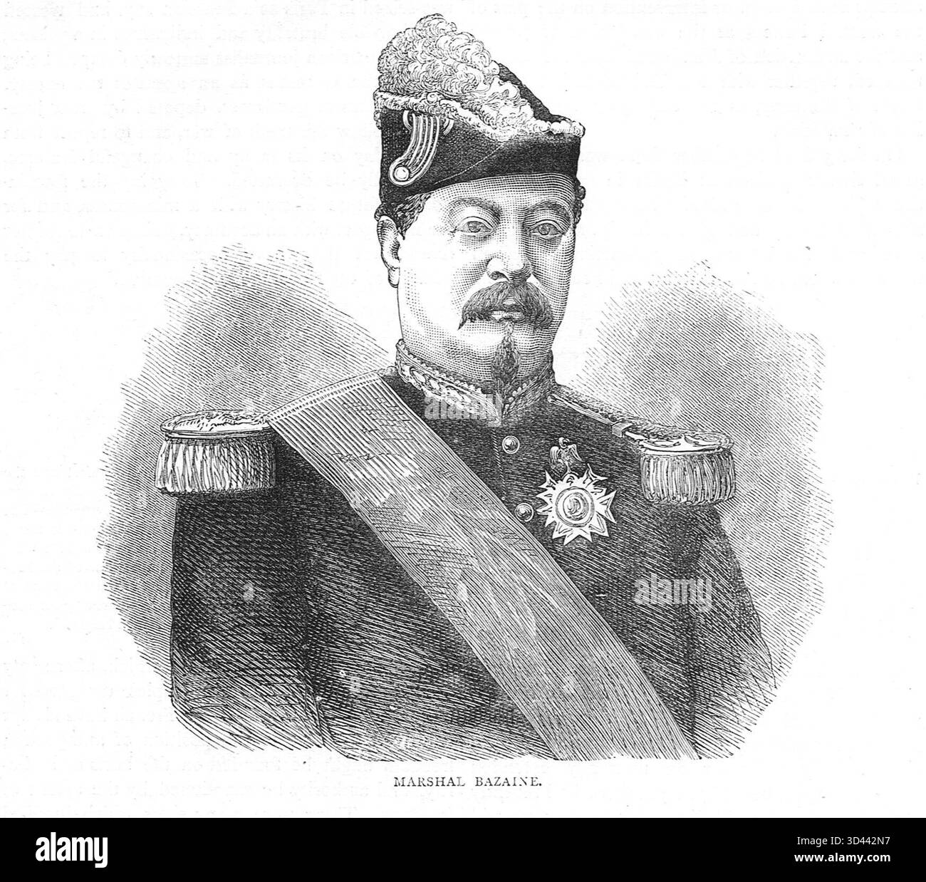 Marshall Bazaine comandante in capo dell'Armata del Reno durante la guerra franco-prussiana. Capitolò alla Prussia il 28 ottobre 1870 Foto Stock