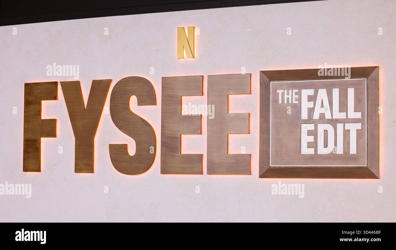 HOLLYWOOD, LOS ANGELES, CALIFORNIA, Stati Uniti d'America - 07 NOVEMBRE: Una visione generale dell'atmosfera al Netflix FYSEE: The Fall Edit - "The Beast in me" stagione 1 FYC (for Your Consideration) evento tenuto al Netflix Tudum Theater il 7 novembre 2025 a Hollywood, Los Angeles, California, Stati Uniti. (Foto di Xavier Collin/Image Press Agency) Foto Stock