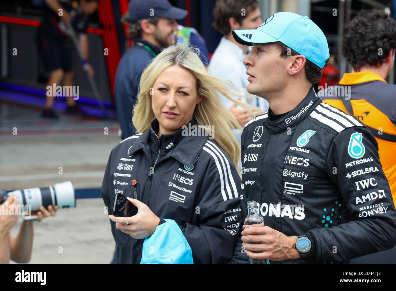 San Paolo, BRA. 11/08/2025. George Russell, durante la Formula 1 MSC Cruises grande Premio De Sao Paulo 2025. Crediti: Alessio Morgese / Alamy live news Foto Stock