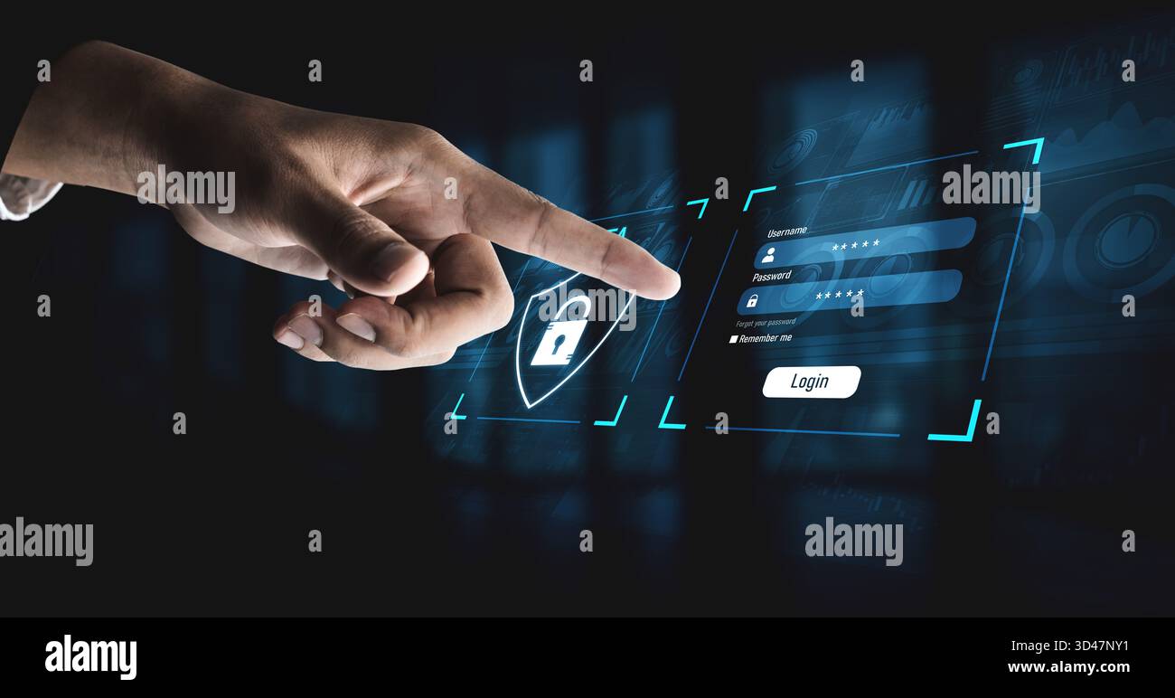 L'autenticazione a due fattori rafforza la sicurezza del sistema di accesso. Aggiunge protezione, l'autenticazione a due fattori aumenta la privacy e due fattori Foto Stock
