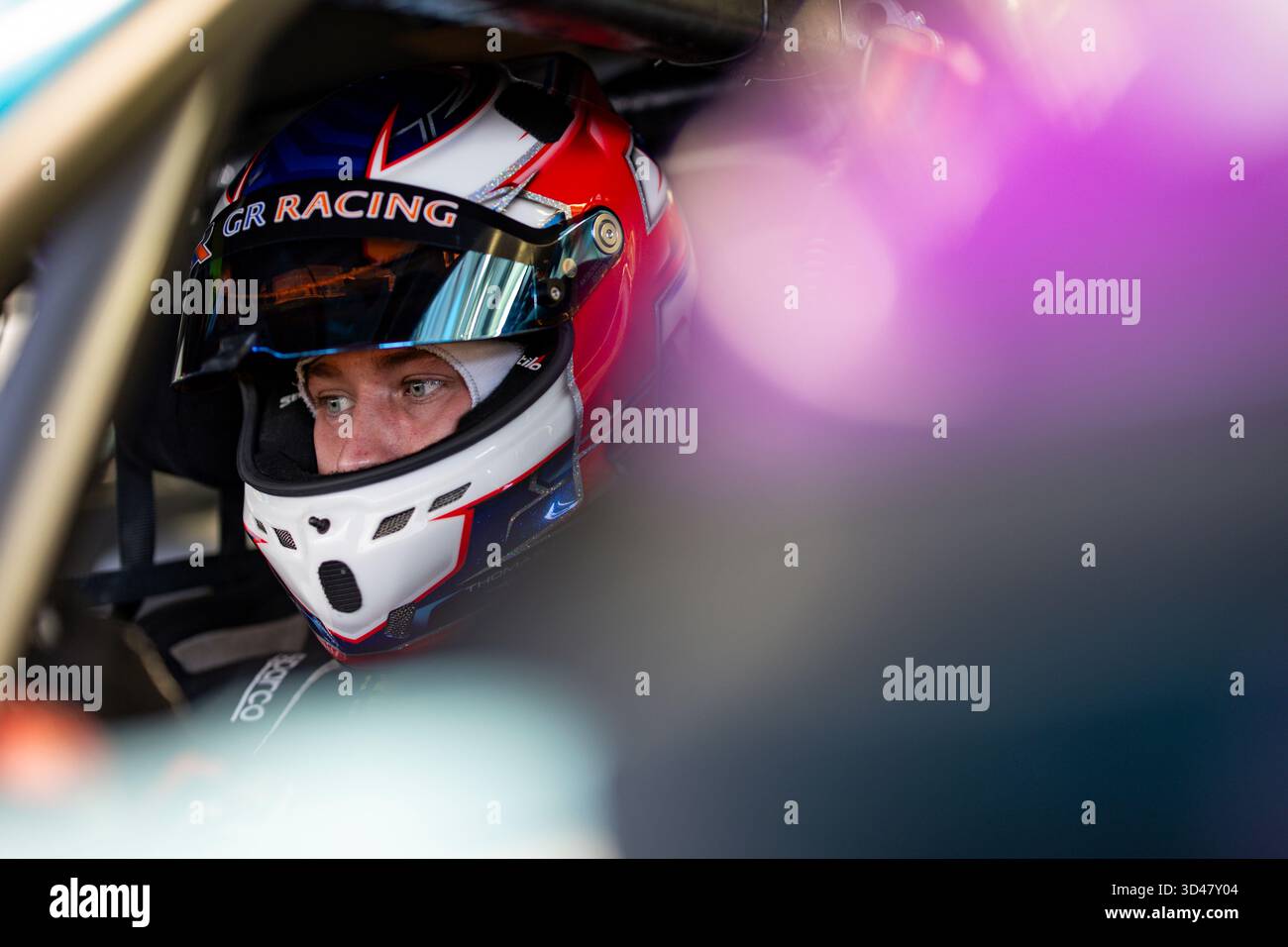 FLEMING Tom (gbr), Manthey 1st Phorm, Porsche 911 GT3 R LMGT3 #92, LM GT3, azione durante il Rookie test 2025 del Campionato Mondiale Endurance 2025, il 9 novembre 2025 sul circuito Internazionale del Bahrain a Sakhir, Bahrain - foto Julien Delfosse/DPPI credito: DPPI Media/Alamy Live News Foto Stock