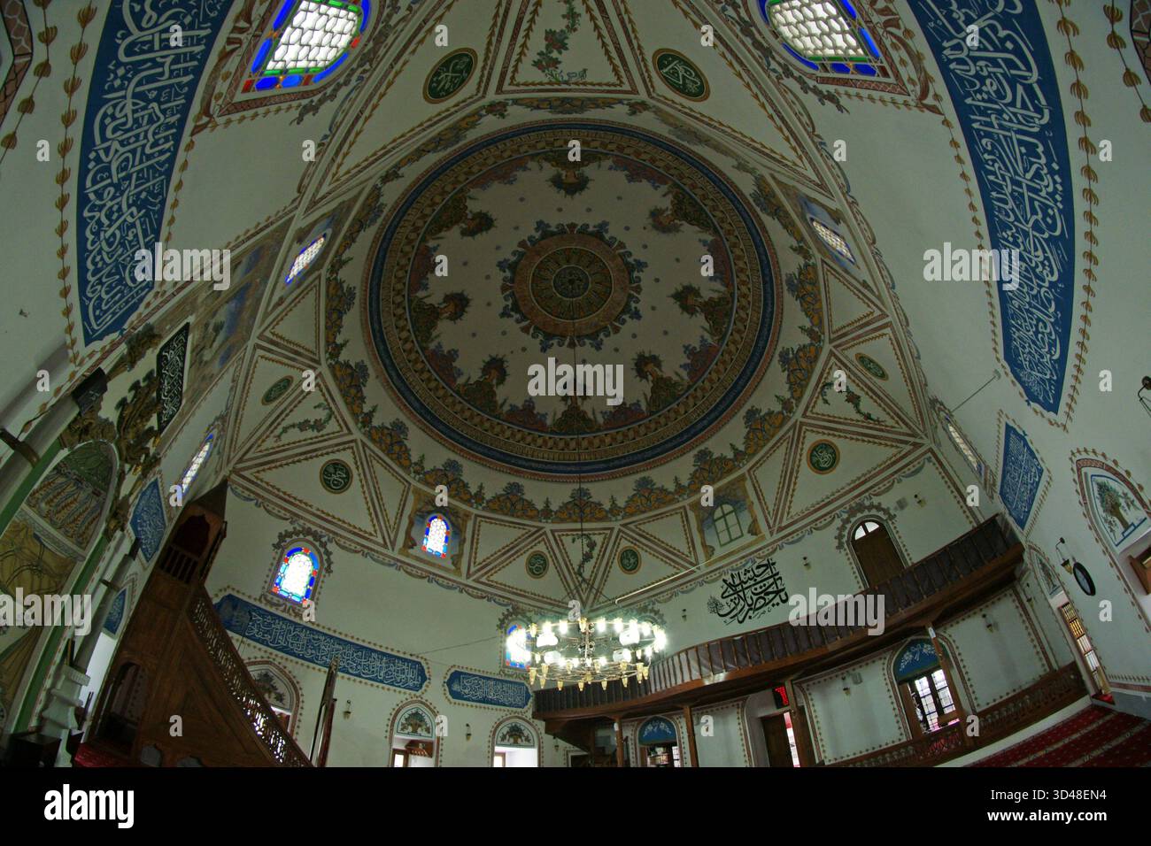 Situata a Kirklareli, Turchia, la Moschea Hizir Bey è stata costruita nel 1383. Foto Stock