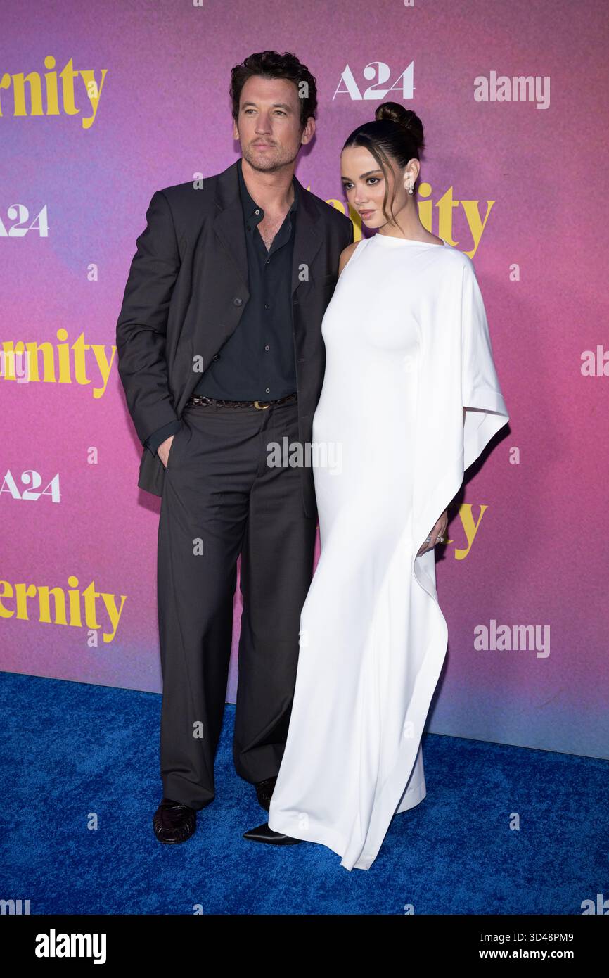 Miles Teller e Keleigh Teller Foto Stock