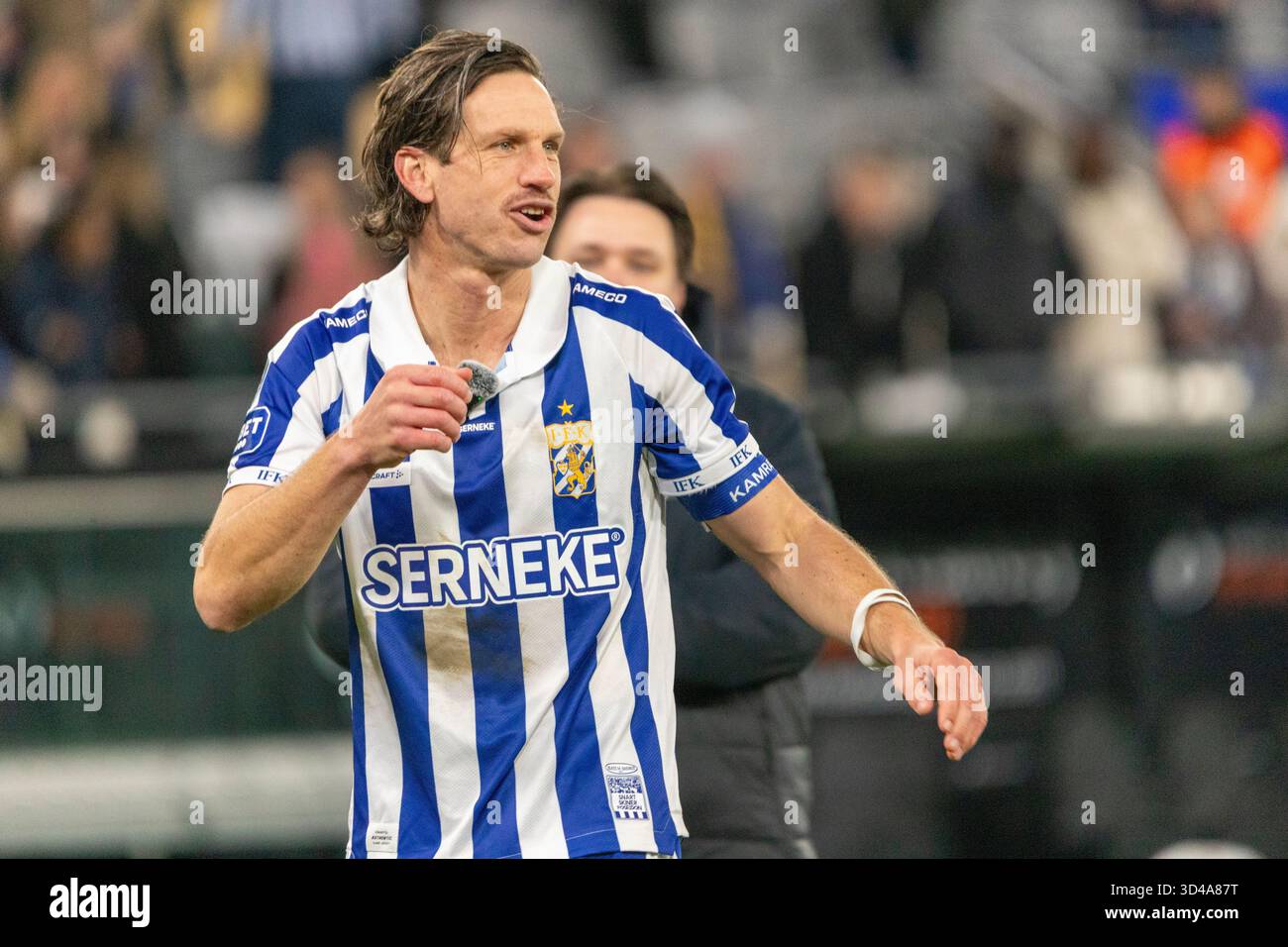 Gothenburg, Svezia. 9 novembre 2025.giocatore dell'IFK Gothenburg, Gustav Svensson (13) dopo la sua ultima partita di carriera terminando con la vittoria per 2-0 contro IFK Norrköping. Crediti: Per Ljung/Alamy Live News Foto Stock