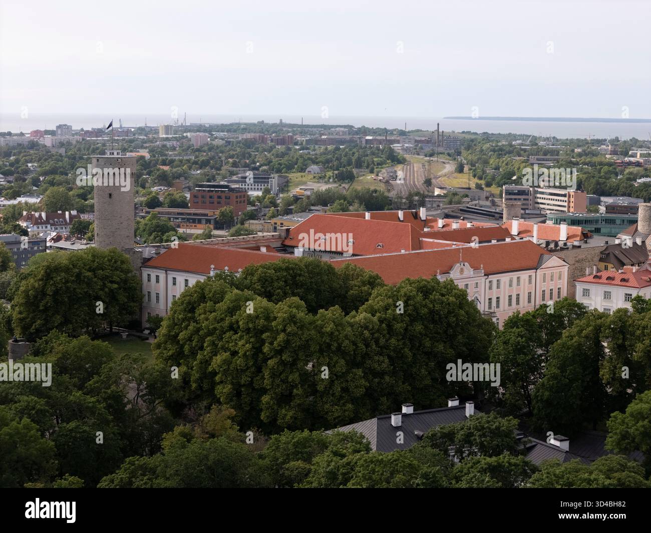 Collina di Toompea a Tallinn, Estonia Foto Stock
