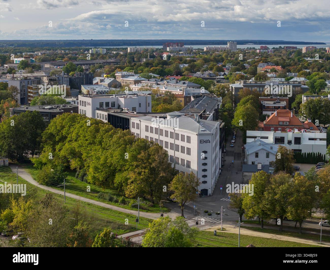 Vista aerea di Tallinn, Estonia Foto Stock