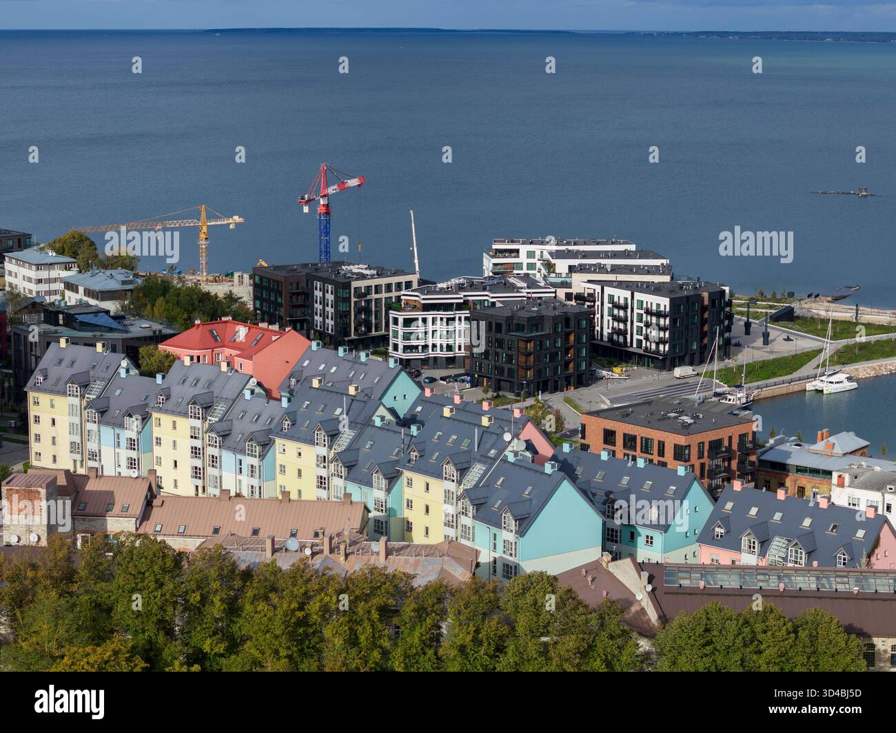Vista aerea a Tallinn, Estonia Foto Stock