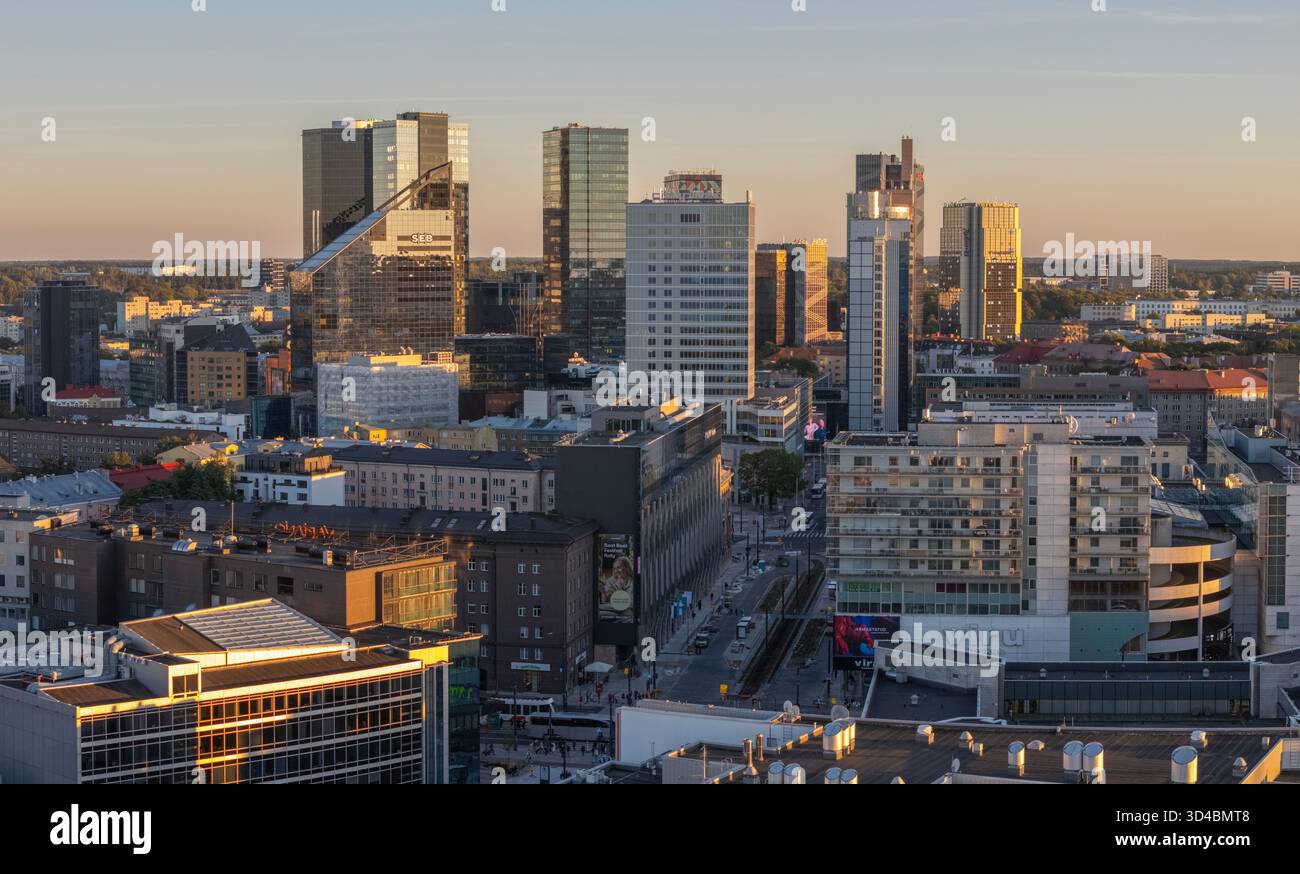 Moderno skyline di Tallinn in Estonia Foto Stock