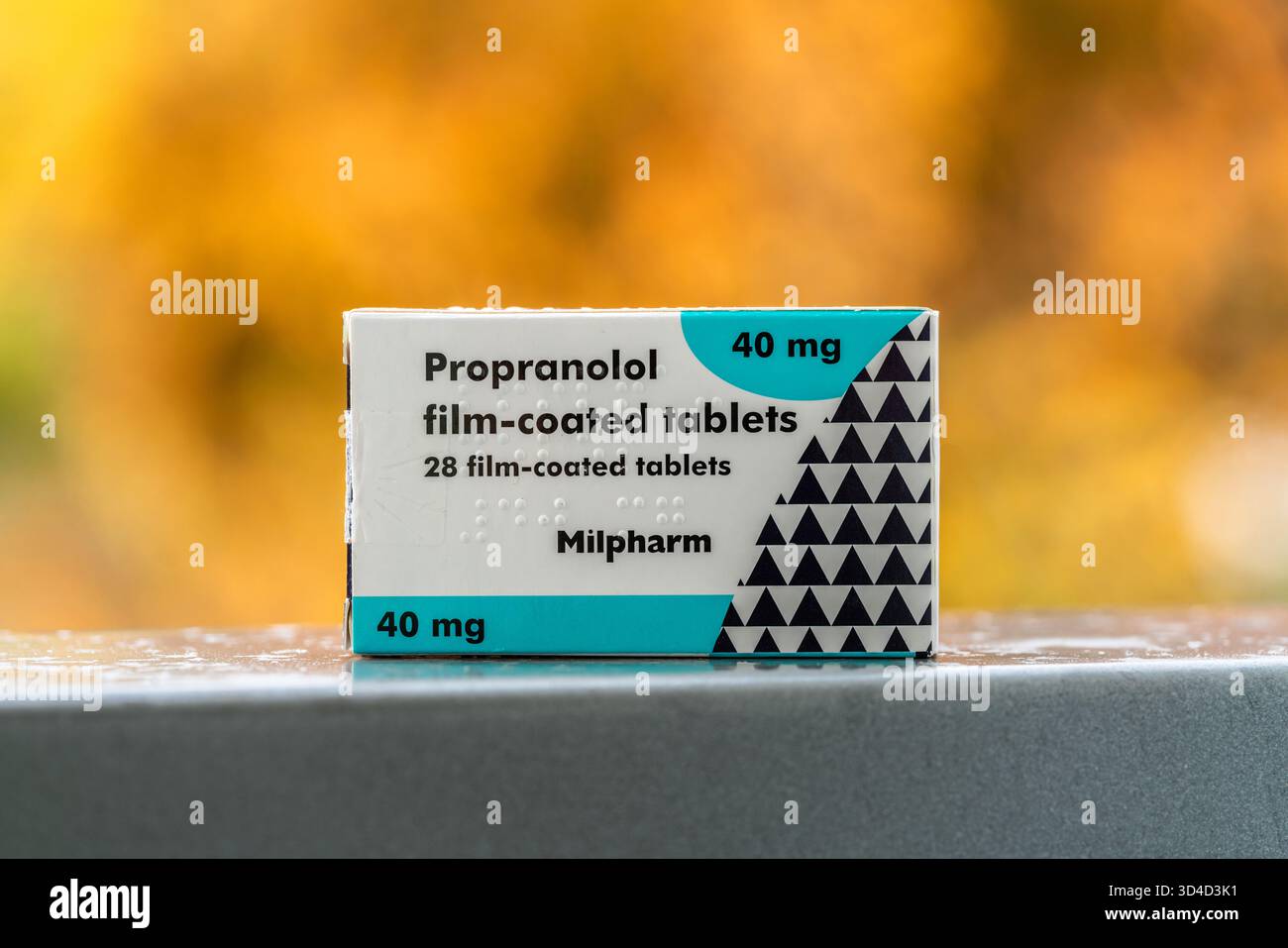 Propranololo 40mg compresse - farmaco beta bloccante che viene utilizzato off label come un farmaco anti-ansia QUESTA È Una FOTO DI SCORTA Foto Stock