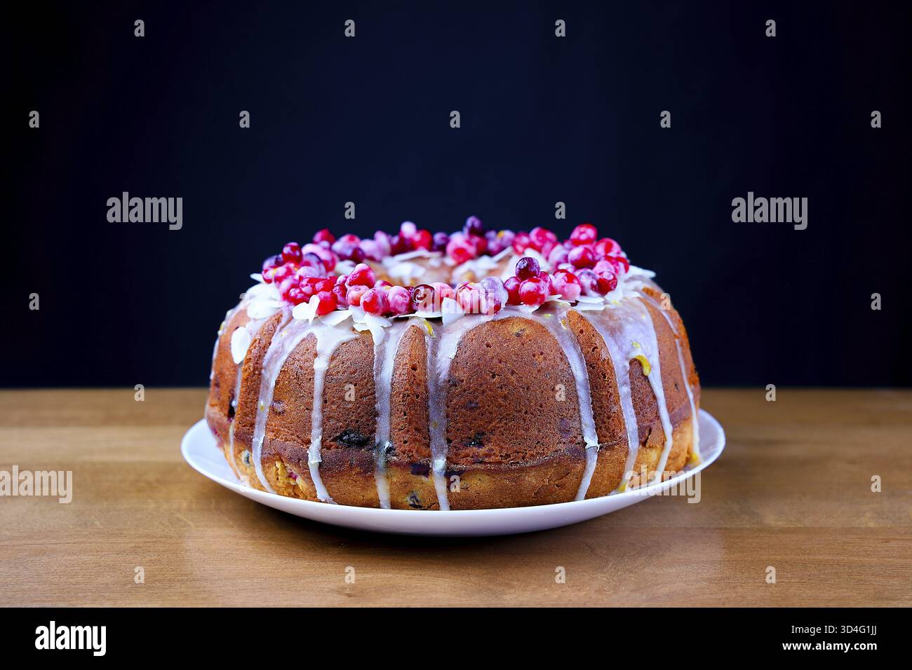Cibo, torta con bacini di arancia al mirtillo rosso: Il dessert perfetto per le vacanze che ami Foto Stock
