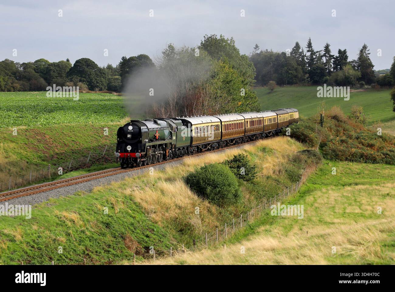 35006 "Peninsular & Oriental S. N. Co" dirige l'Eardington Bank sulla 19.9.25 durante il Gala delle valli del Severn. Foto Stock