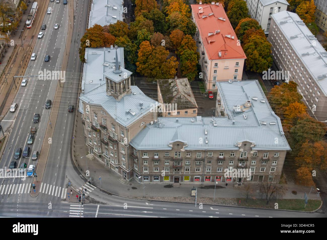 Vista aerea a Tallinn, Estonia Foto Stock