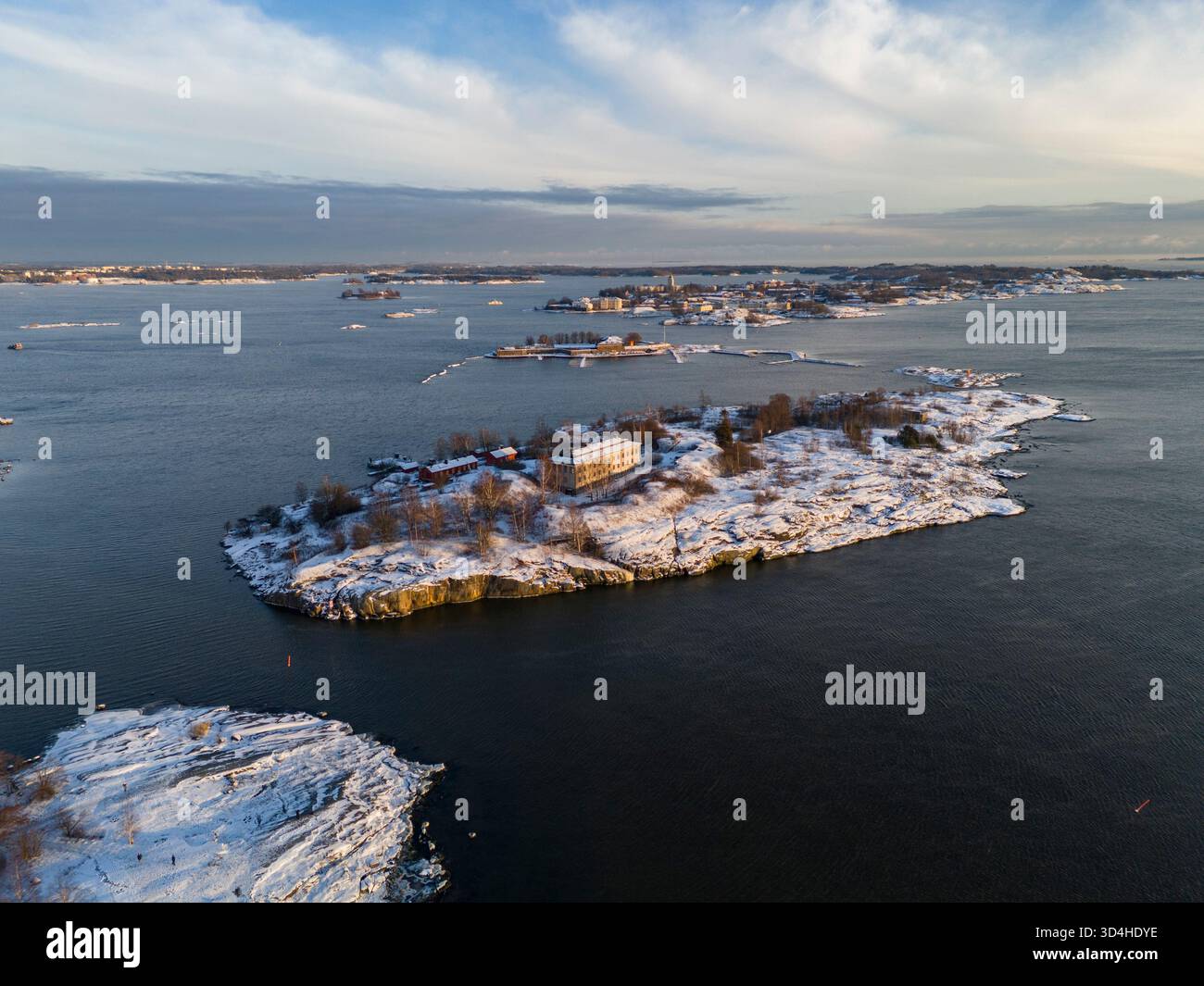Arcipelago nel Mar Baltico nella Finlandia meridionale Foto Stock