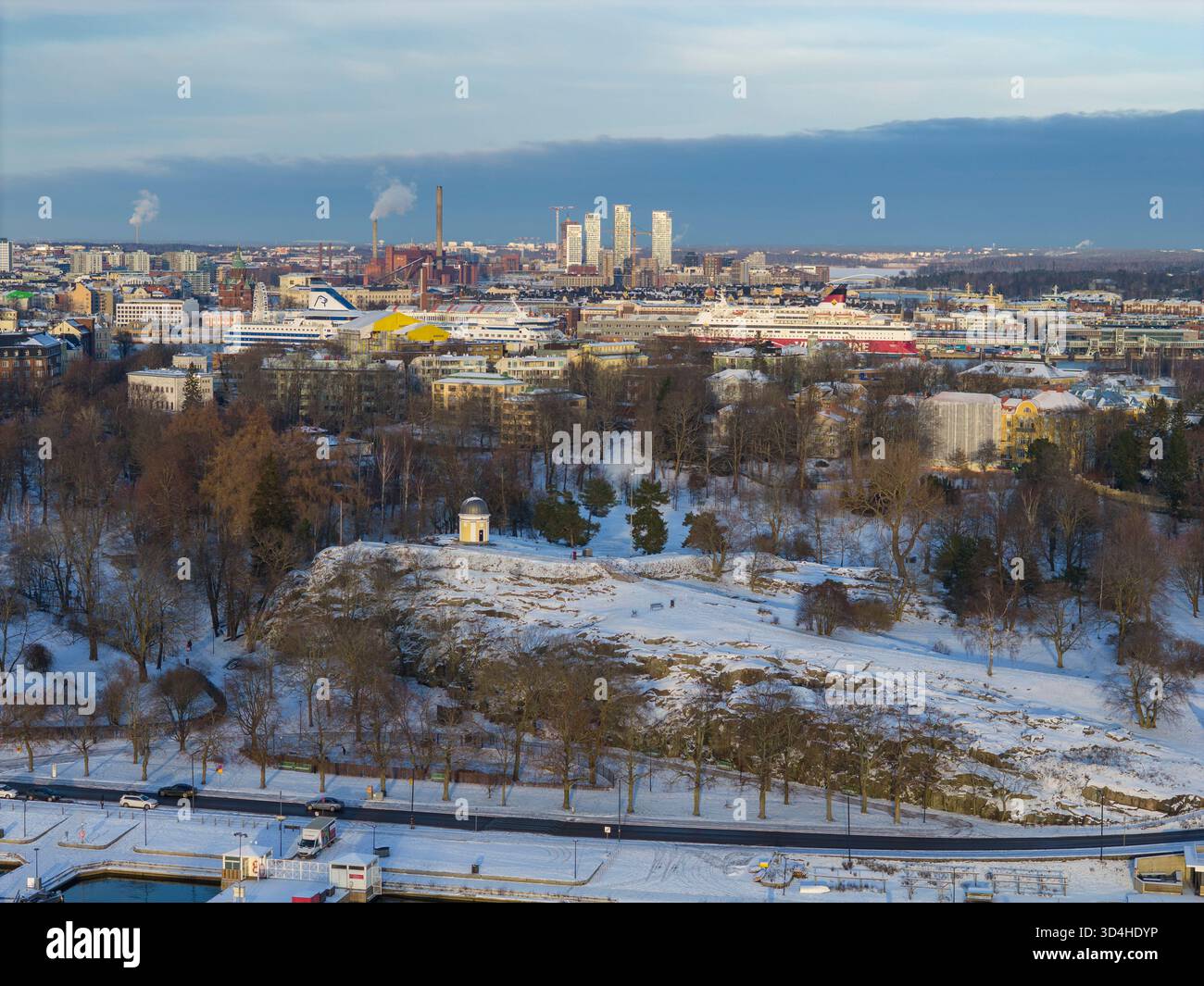 Vista aerea a Helsinki, Finlandia Foto Stock