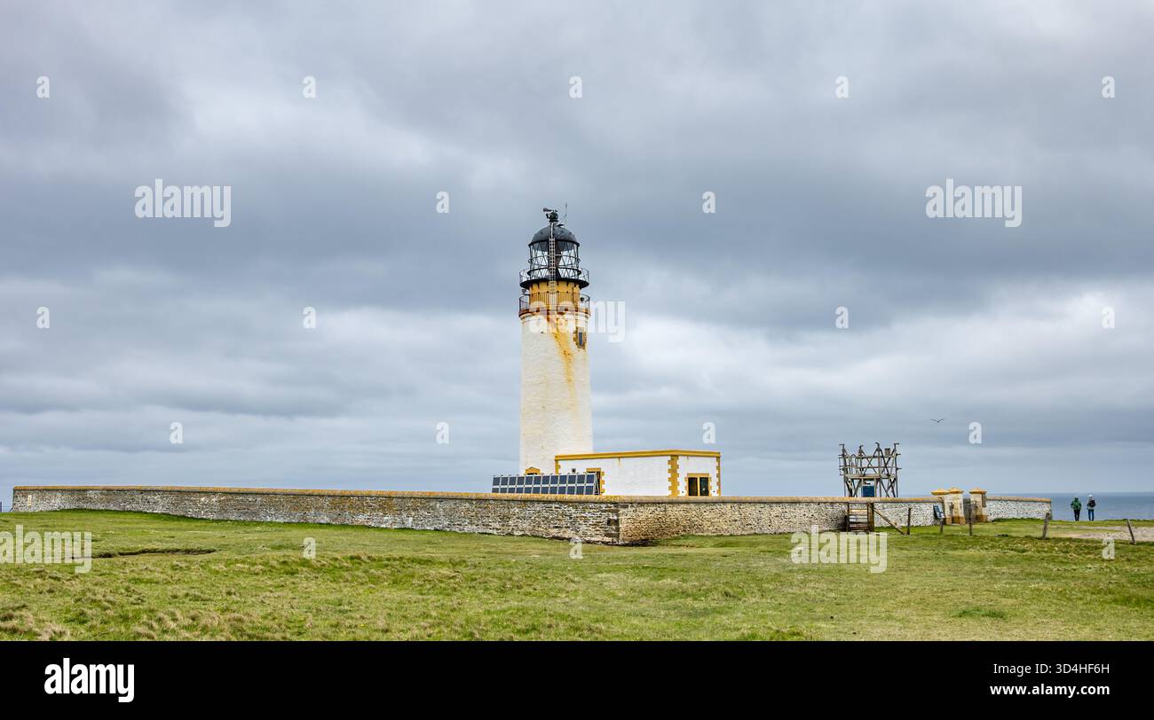 Faro di Noup Head, Westray Island, Isole Orcadi, Scozia, Regno Unito Foto Stock