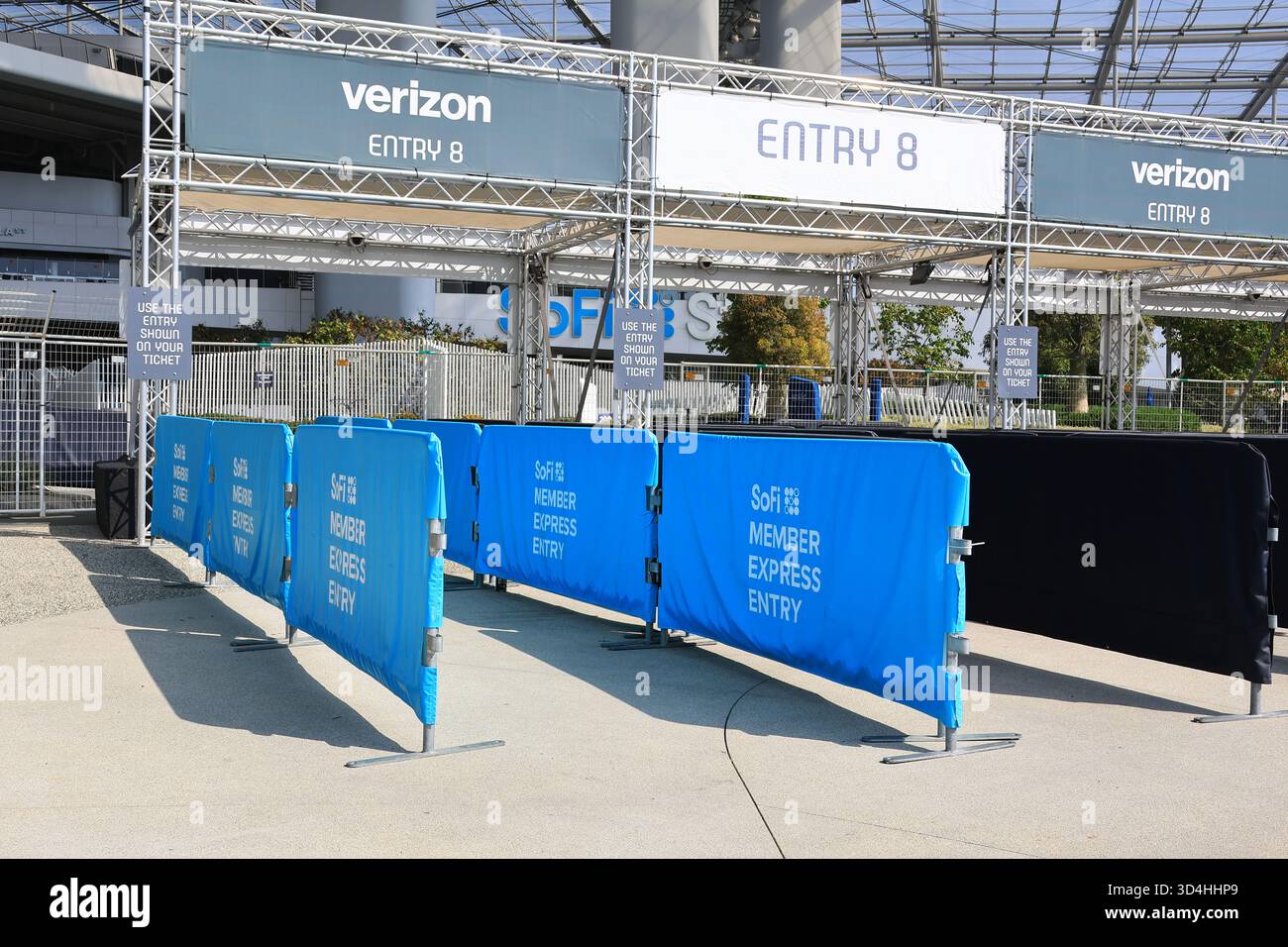 Inglewood, California: Ingresso alla sezione 8 Member Express al SoFi Stadium Foto Stock