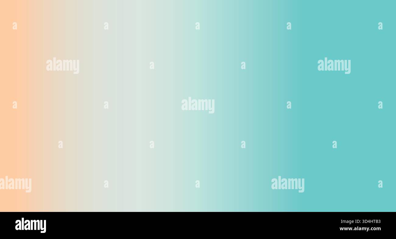Sfondo arancione verde acqua sfumato con texture astratta. Crea lo sfondo creando un flusso di colore blu moderno e uniforme Illustrazione Vettoriale