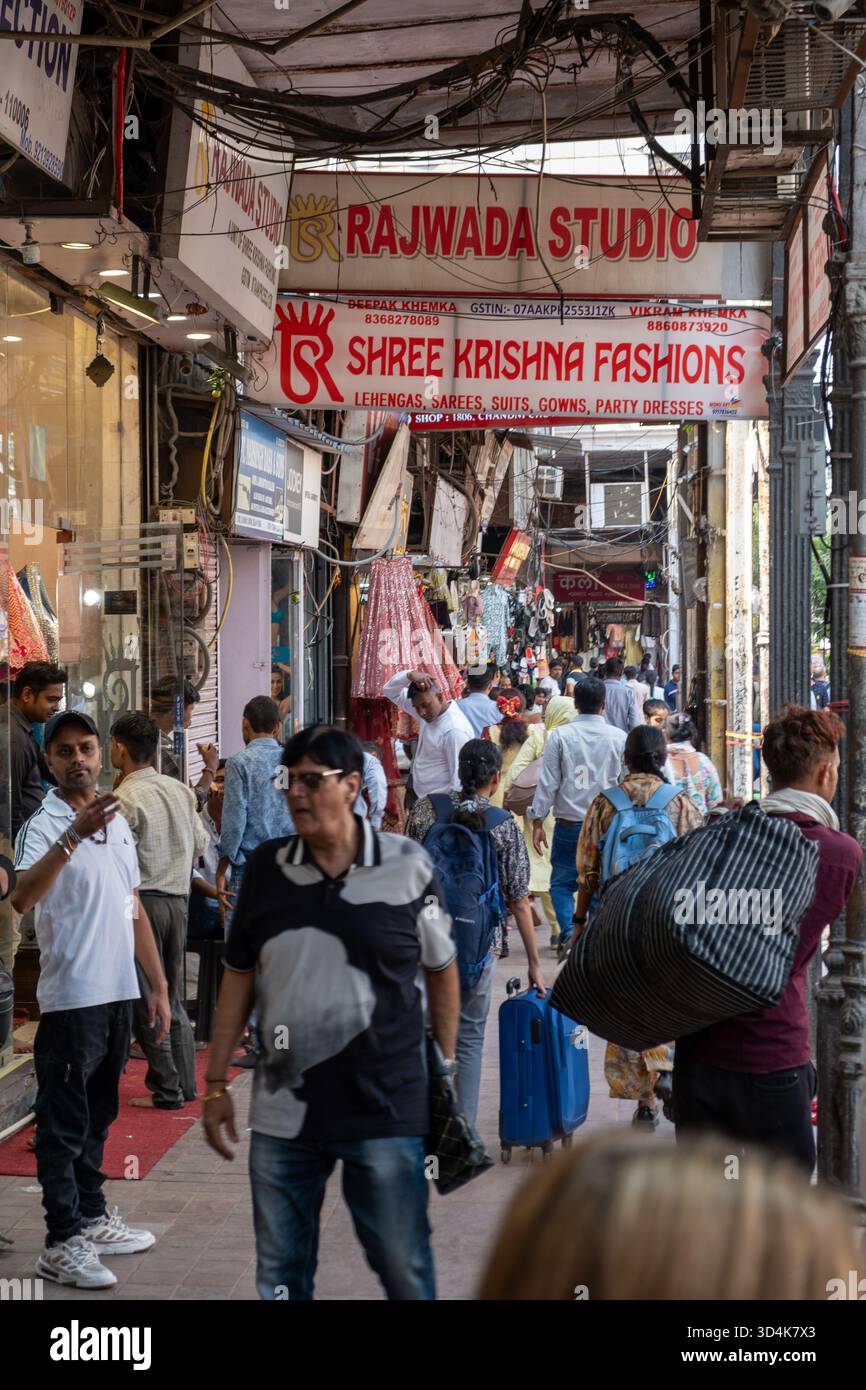 Vecchia Delhi, India, Scene di strada Foto Stock