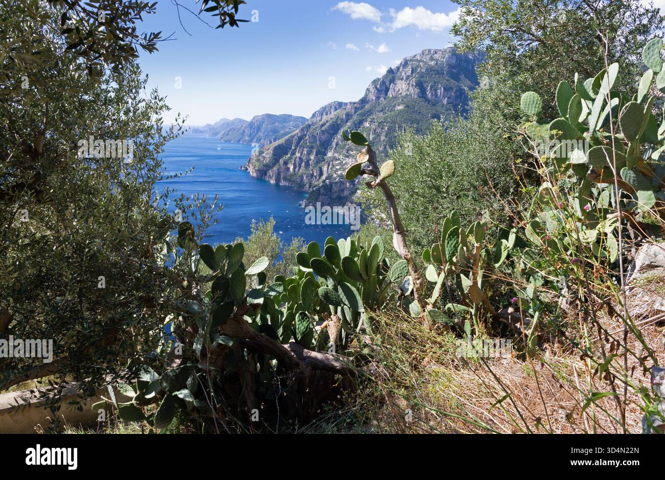 Sentiero degli dei - l'escursione costiera amalfitana - Sentiero degli dei Foto Stock