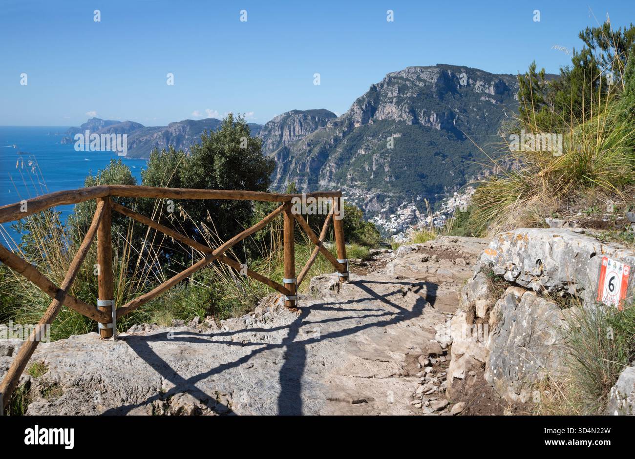 Sentiero degli dei - l'escursione costiera amalfitana - Sentiero degli dei - Costiera Amalfitana Foto Stock