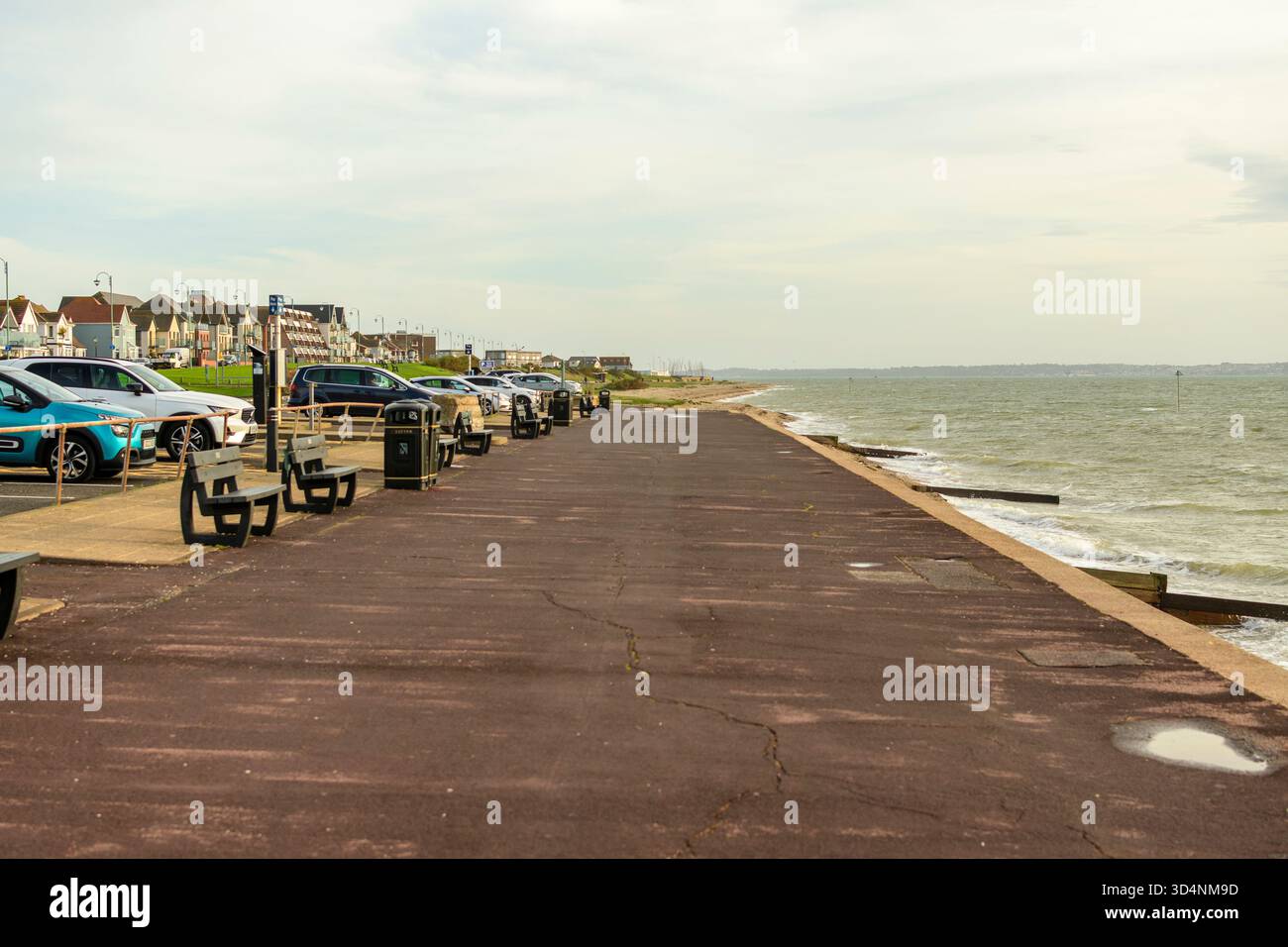 Lee-on-Solent, Hampshire, Regno Unito, lungomare, novembre. Foto Stock
