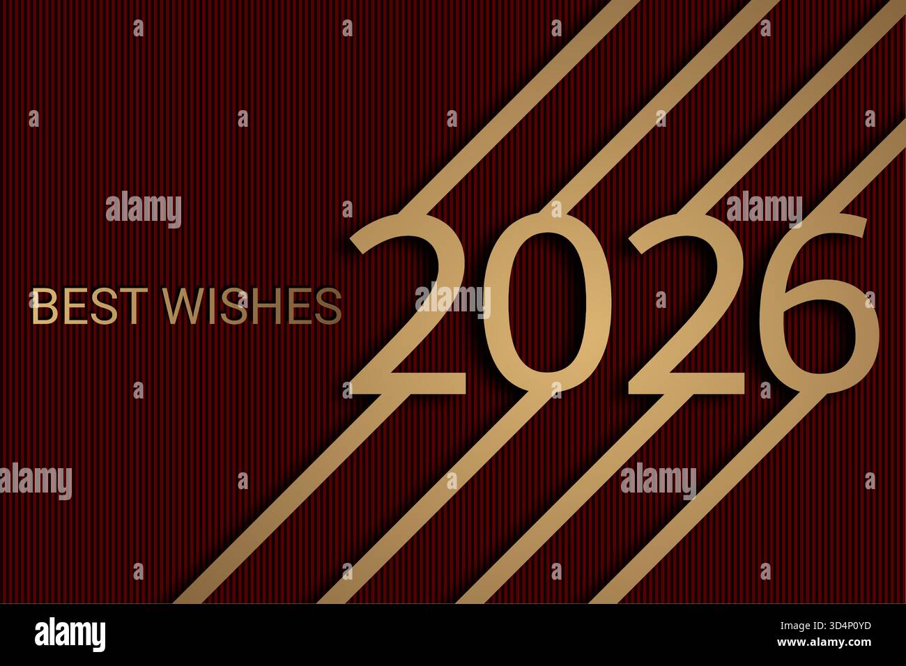 2026 - felice anno nuovo 2026 Illustrazione Vettoriale