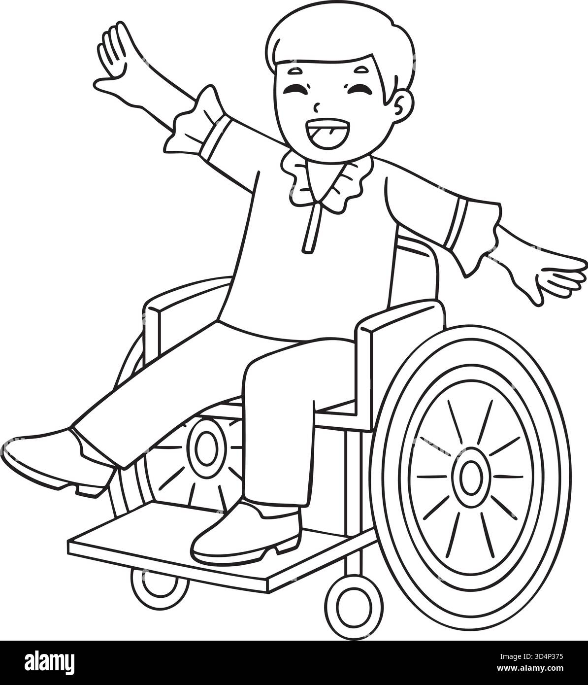 Ballo per bambini incluso e adattivo Illustrazione Vettoriale