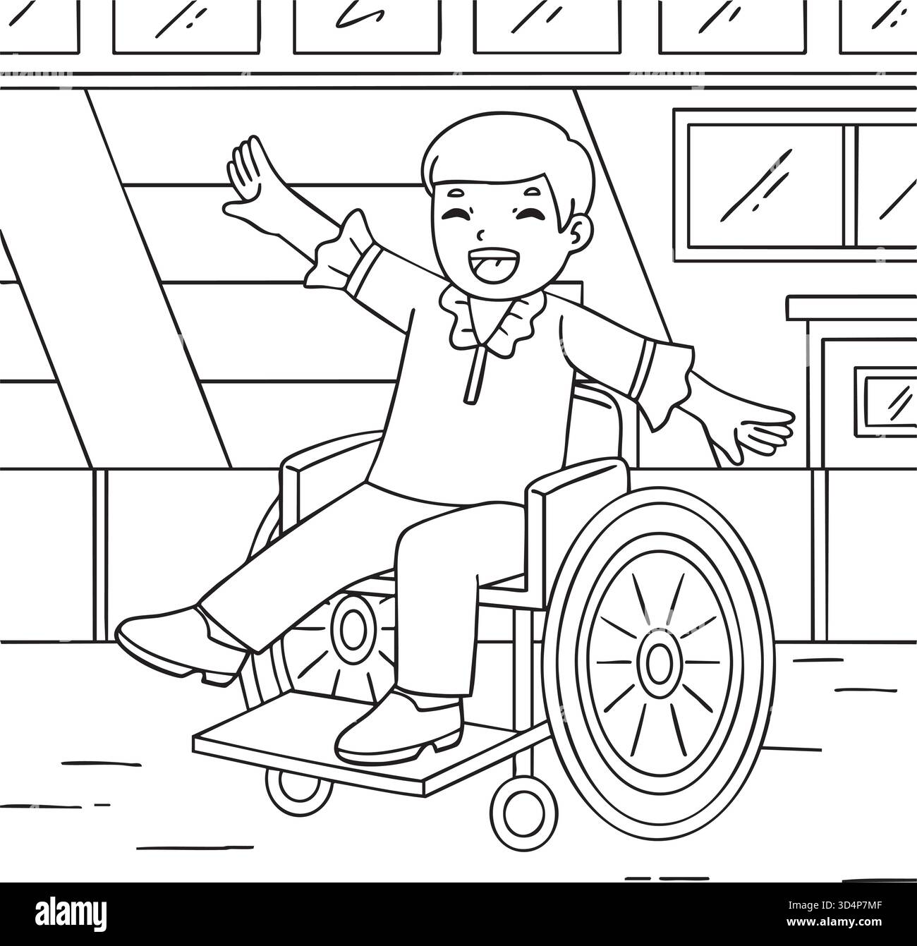 Ballo per bambini incluso e adattivo Illustrazione Vettoriale