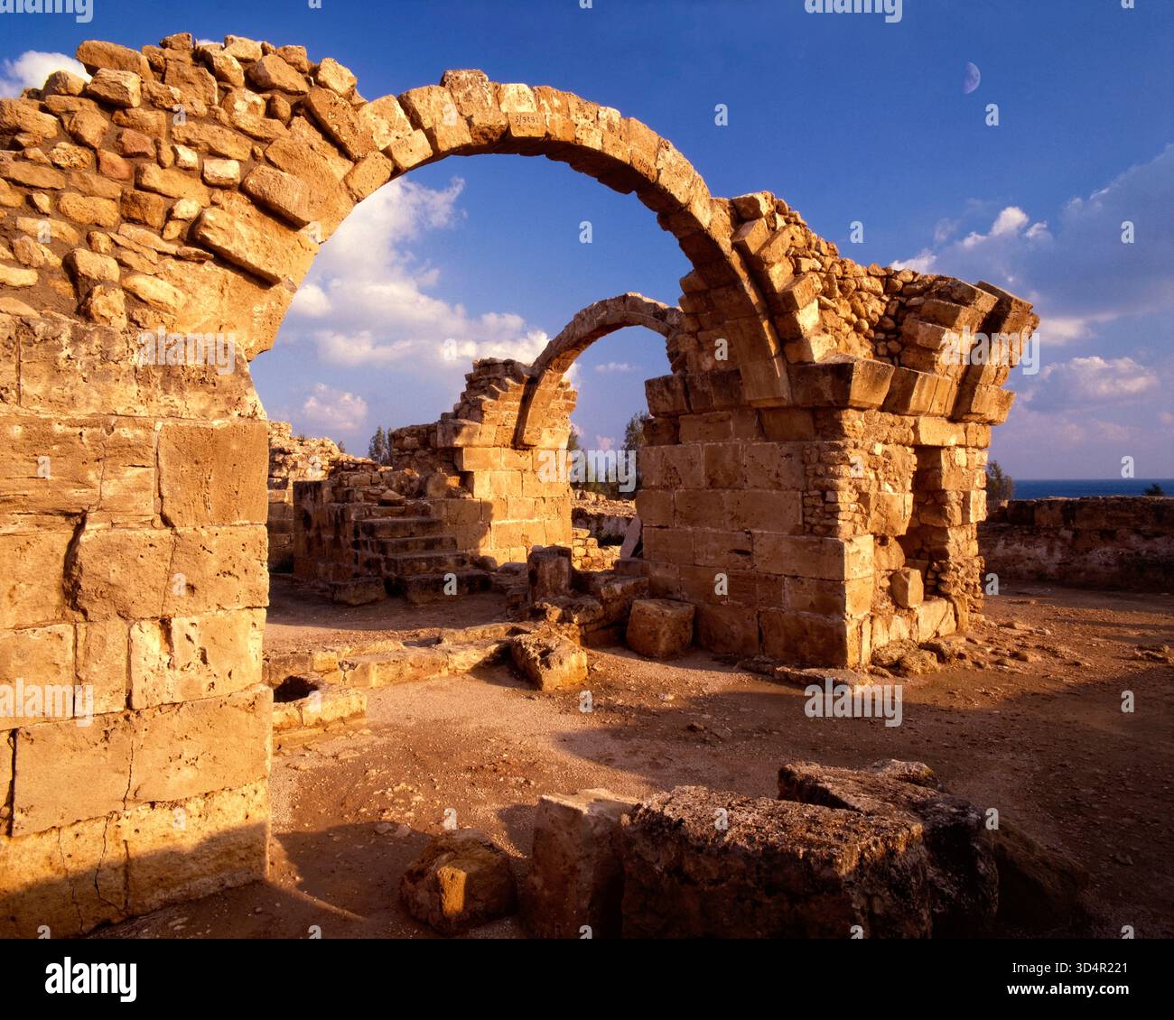 CY - PAPHOS: castello bizantino rovine a Paphos Foto Stock