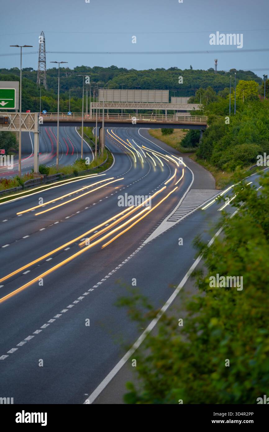 Prendi la A2 per Londra a Singlewell, vicino a Gravesend Kent Foto Stock