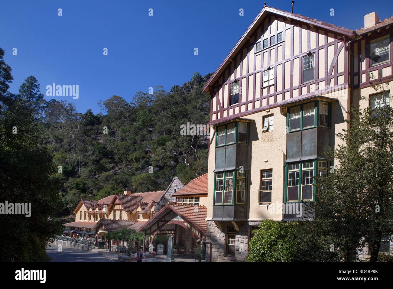 Casa delle grotte nelle grotte di Jenolan. Le grotte sono grotte calcaree situate all'interno della Jenolan Karst Conservation Reserve nella regione Central Tablelands. Foto Stock