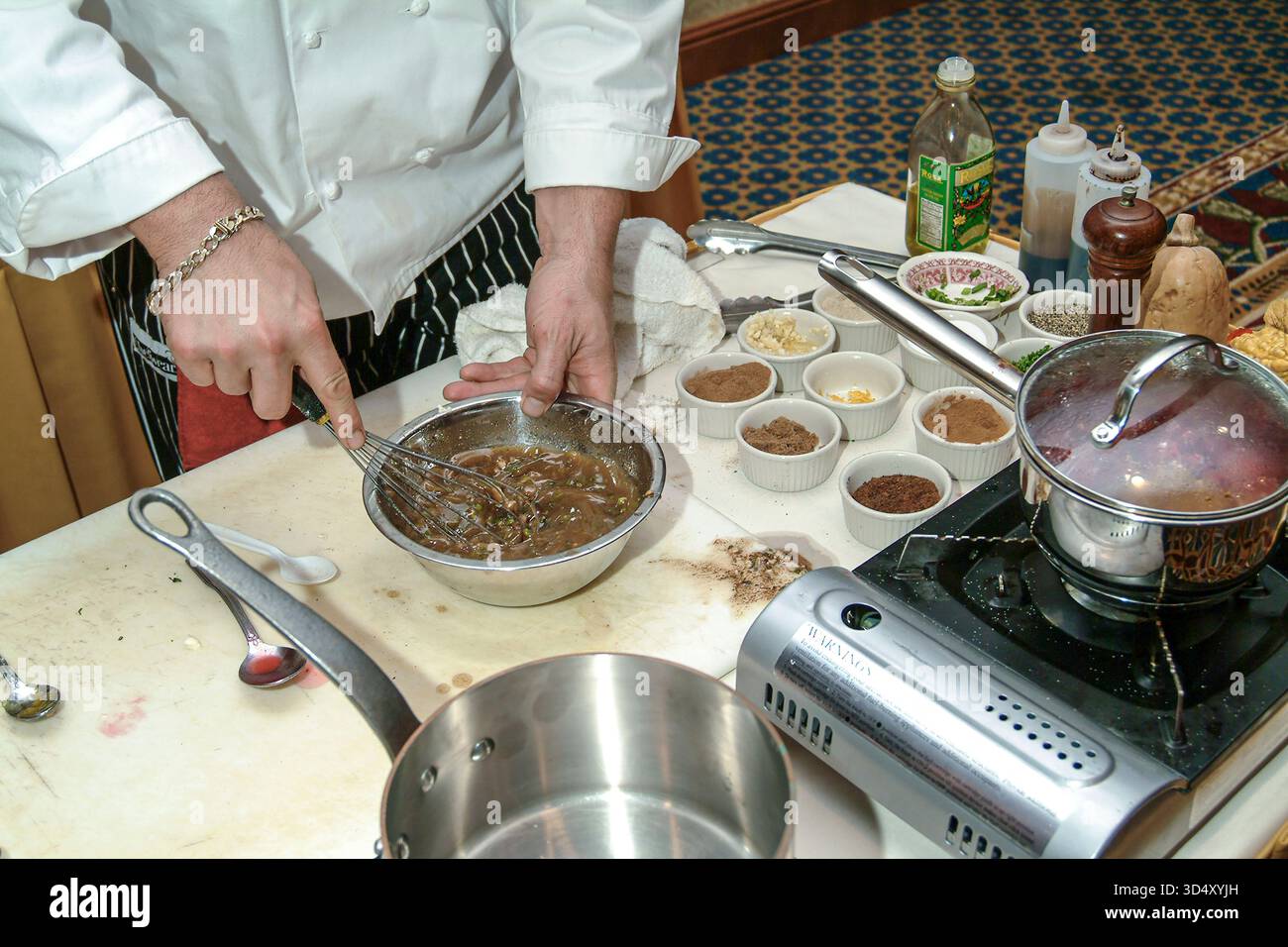 Cucina dello chef, USA Foto Stock