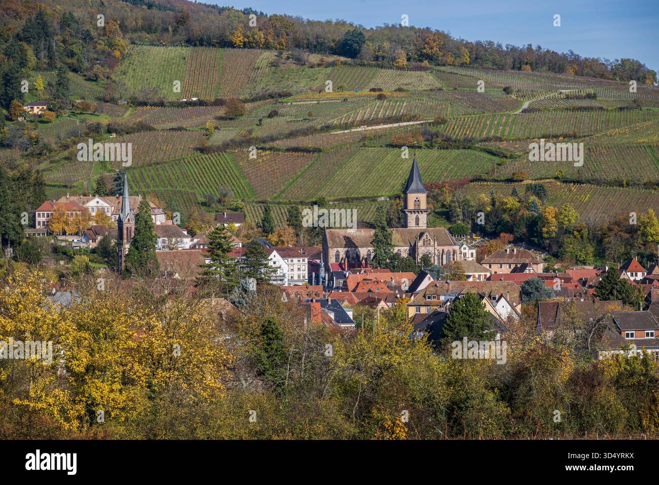 Ribeauville, Haut-Rhin, Grand Est, Francia Foto Stock