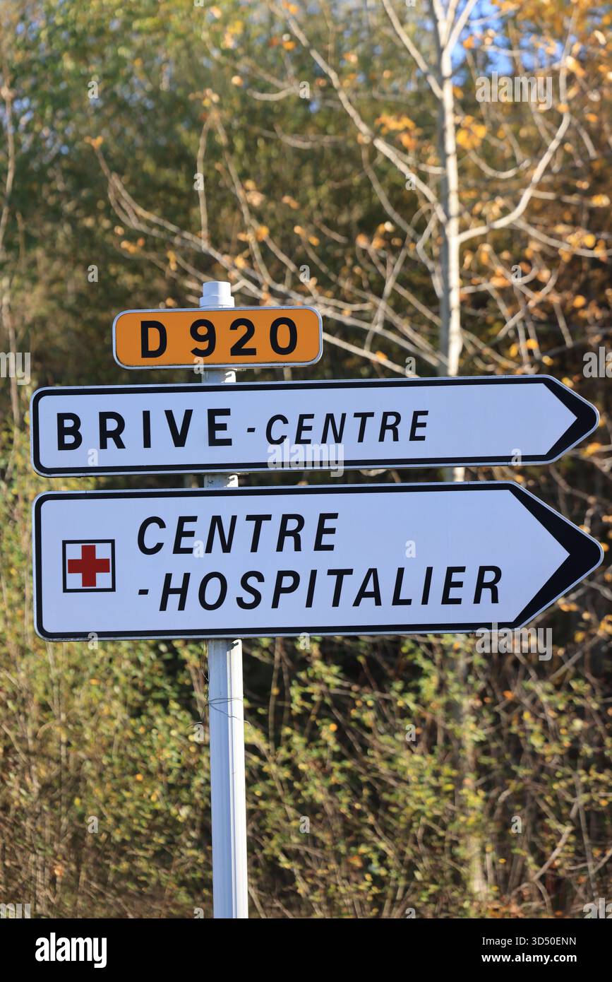 Brive Hospital Center a Corrèze, Francia. Foto Stock
