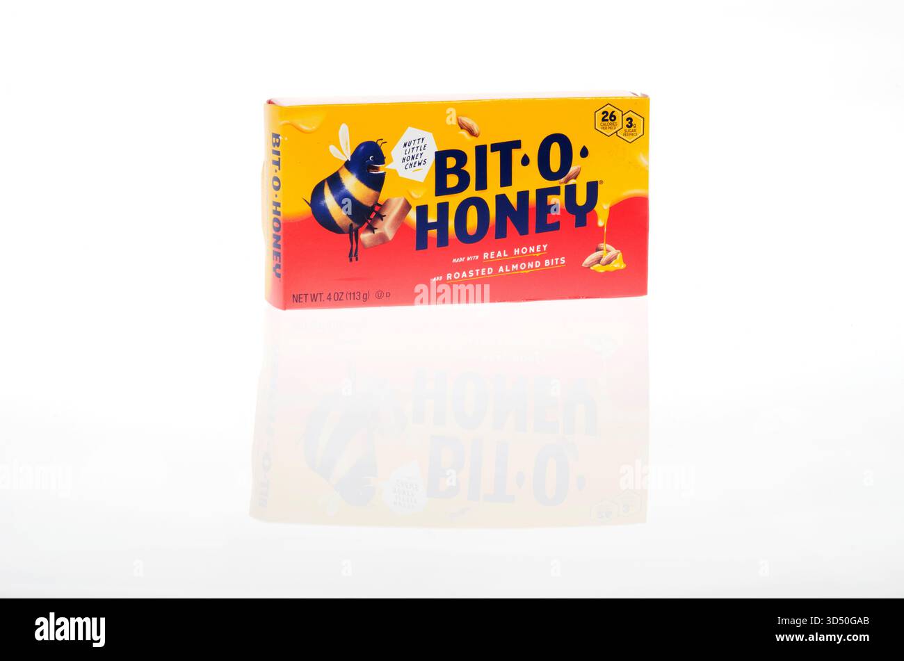 Scatola di caramelle bit-o-Honey confezionate Foto Stock