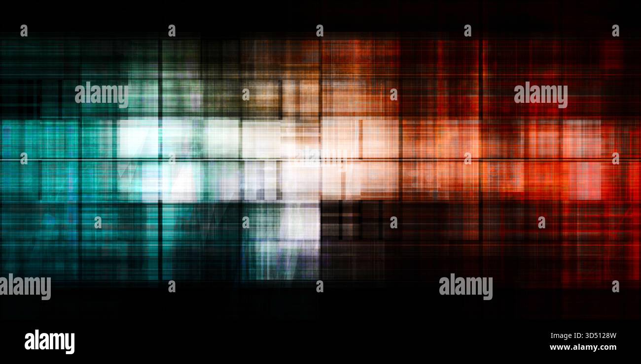 Dashboard di analisi predittiva per sistemi di automazione intelligente Foto Stock