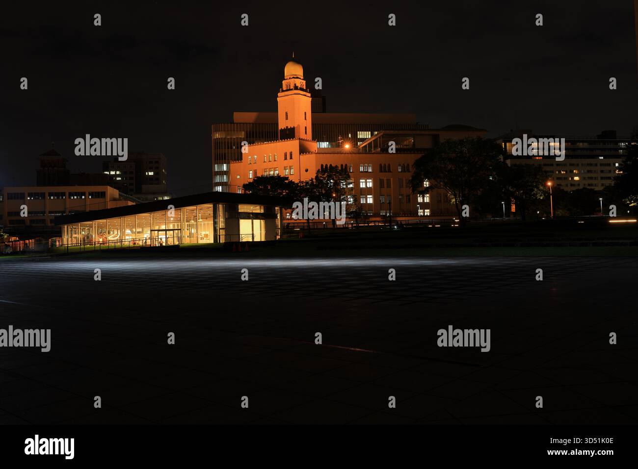La dogana di Yokohama con una torre simile a una moschea, un edificio storico più bello del porto a Yokohama, Kanagawa, Giappone Foto Stock