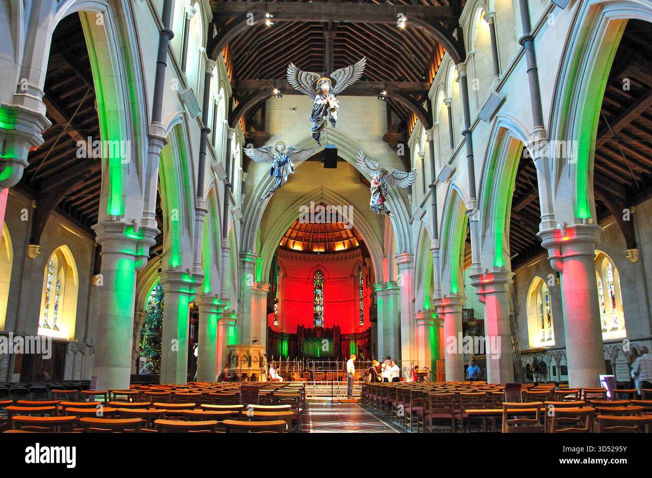 Christ Church Cathedral Interior, Cathedral Square, Christchurch Central City, Christchurch (Ōtautahi), Canterbury Region, isola del Sud, nuova Zelanda Foto Stock