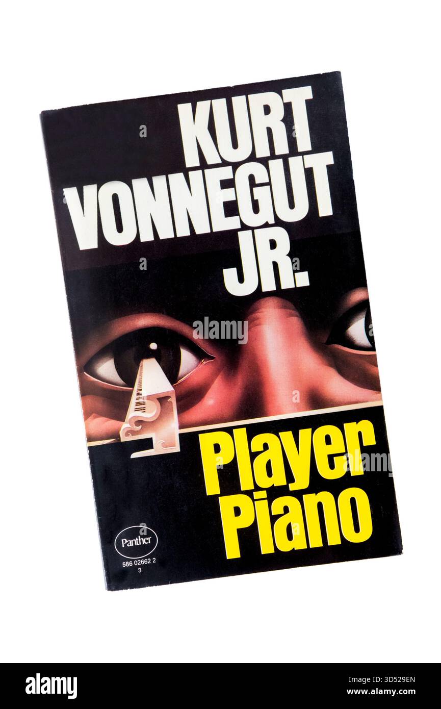 Una copia cartacea di Player piano, il primo romanzo di Kurt Vonnegut Jr. Pubblicato per la prima volta nel 1952. Foto Stock