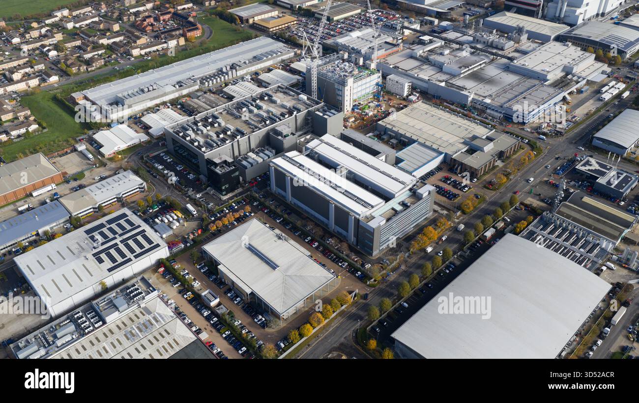 Data center a Slough, Regno Unito, colocation, cloud e connettività. Foto Stock