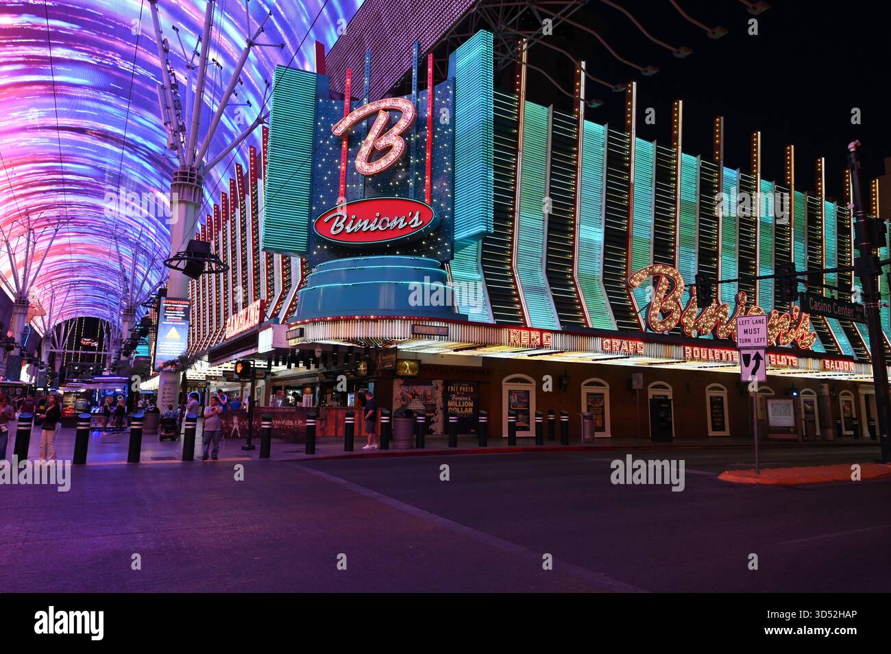 Fremont Street a Las Vegas, Nevada. Foto Stock