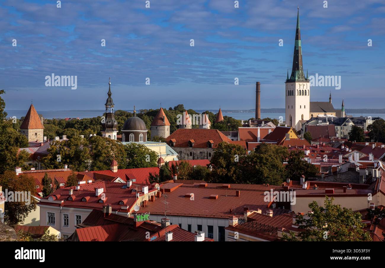 Tallinn, capitale dell'Estonia, uno degli stati baltici Foto Stock