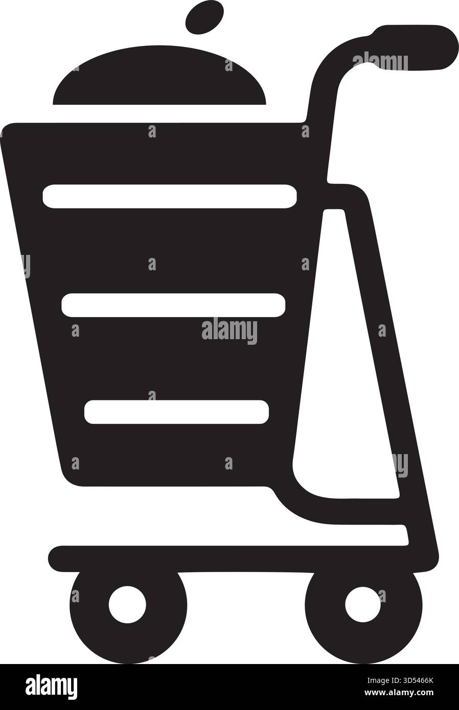 Black White saldi silhouette: Grafica minimalista Black Friday Shopping Vector . Illustrazione Vettoriale