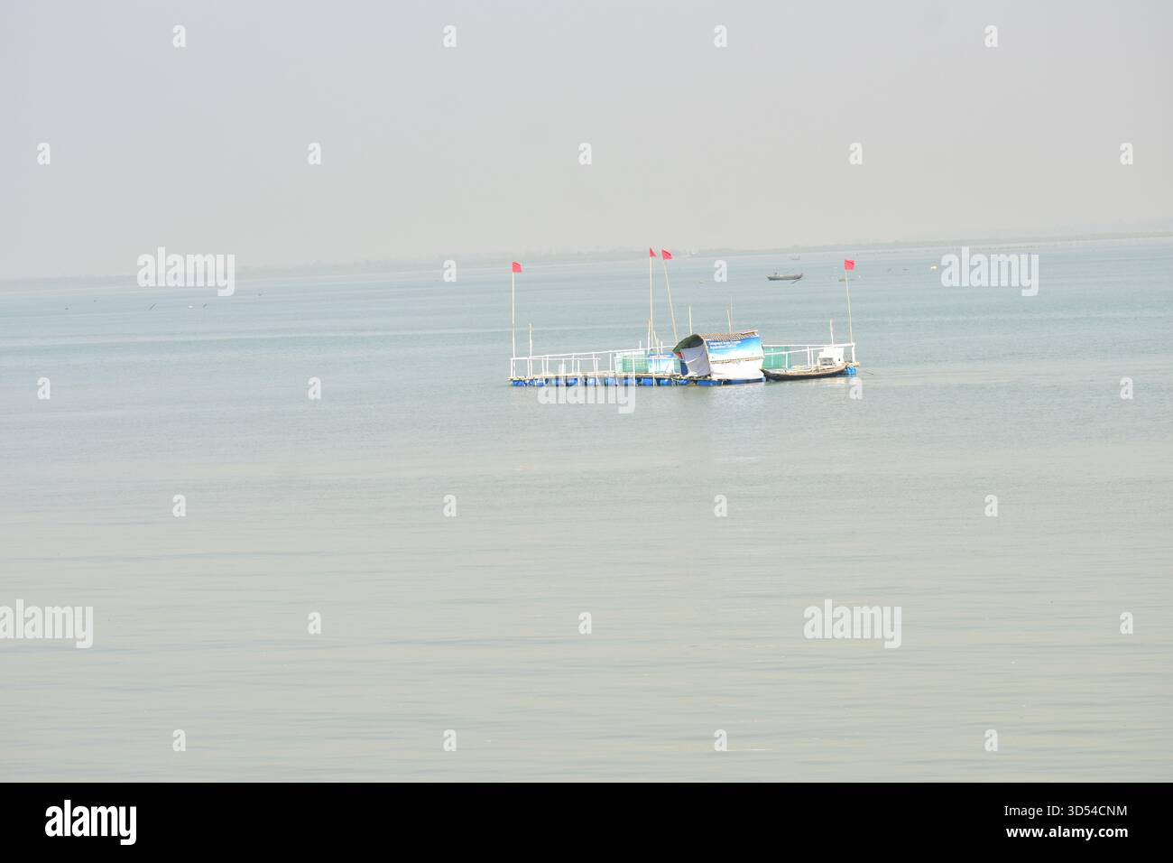 Area costiera dell'isola di Moheshkhali - dove le colline incontrano il mare del Bangladesh Foto Stock