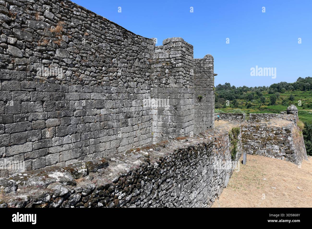 Castello di Lindoso (XIII secolo). Comune di Ponte da barca, distretto di Viana do Castelo, Portogallo. Foto Stock