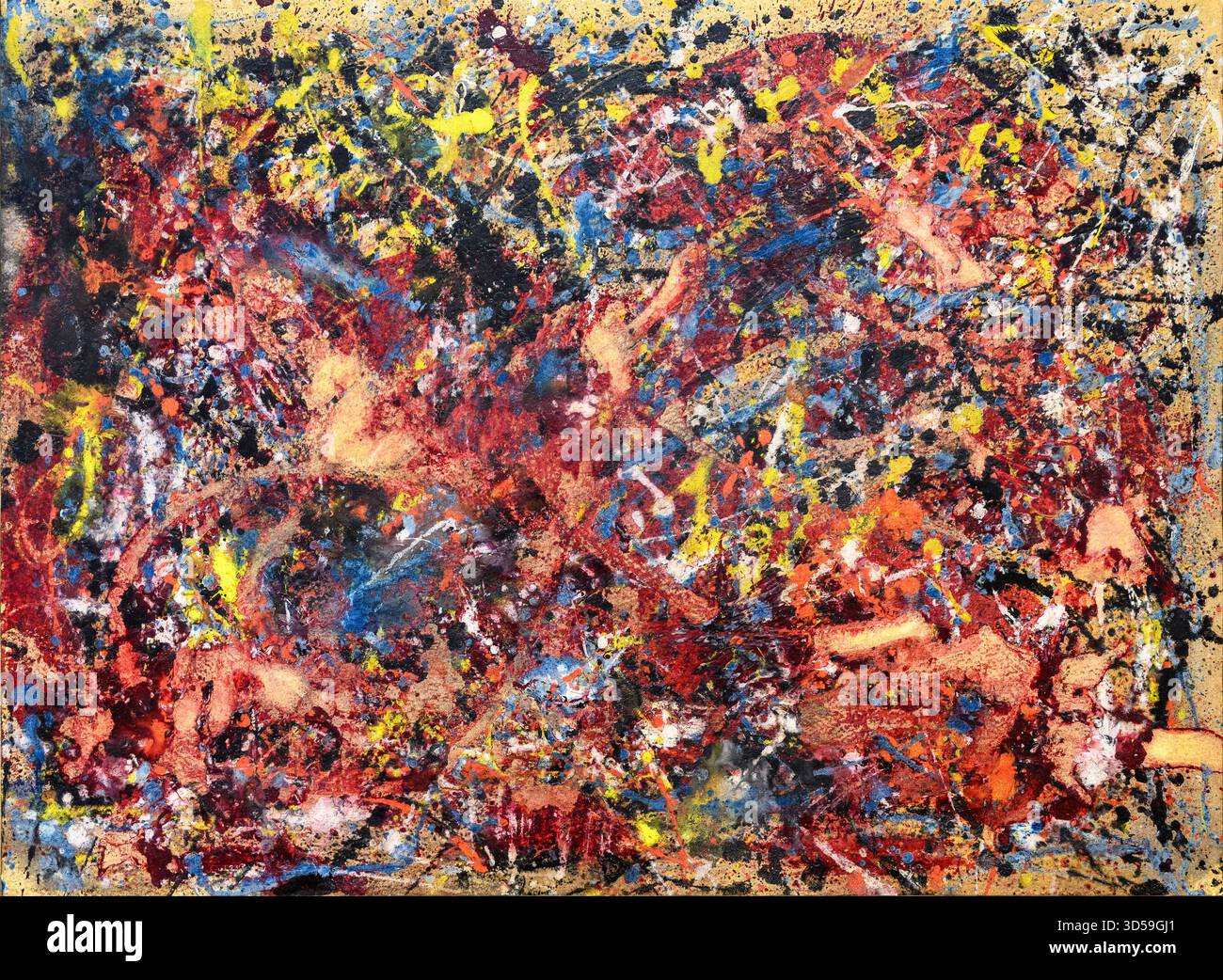 JACKSON POLLOCK. b. 1912 - d. 1956. Tiltle: Pittura A, 1950 Foto Stock