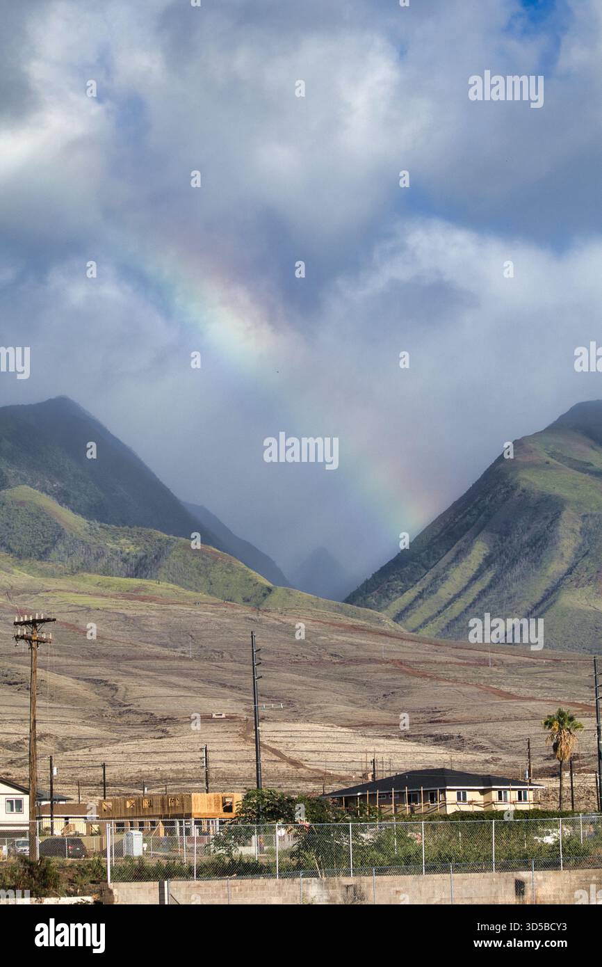 Ricostruire Lahaina dopo l'incendio. Foto Stock