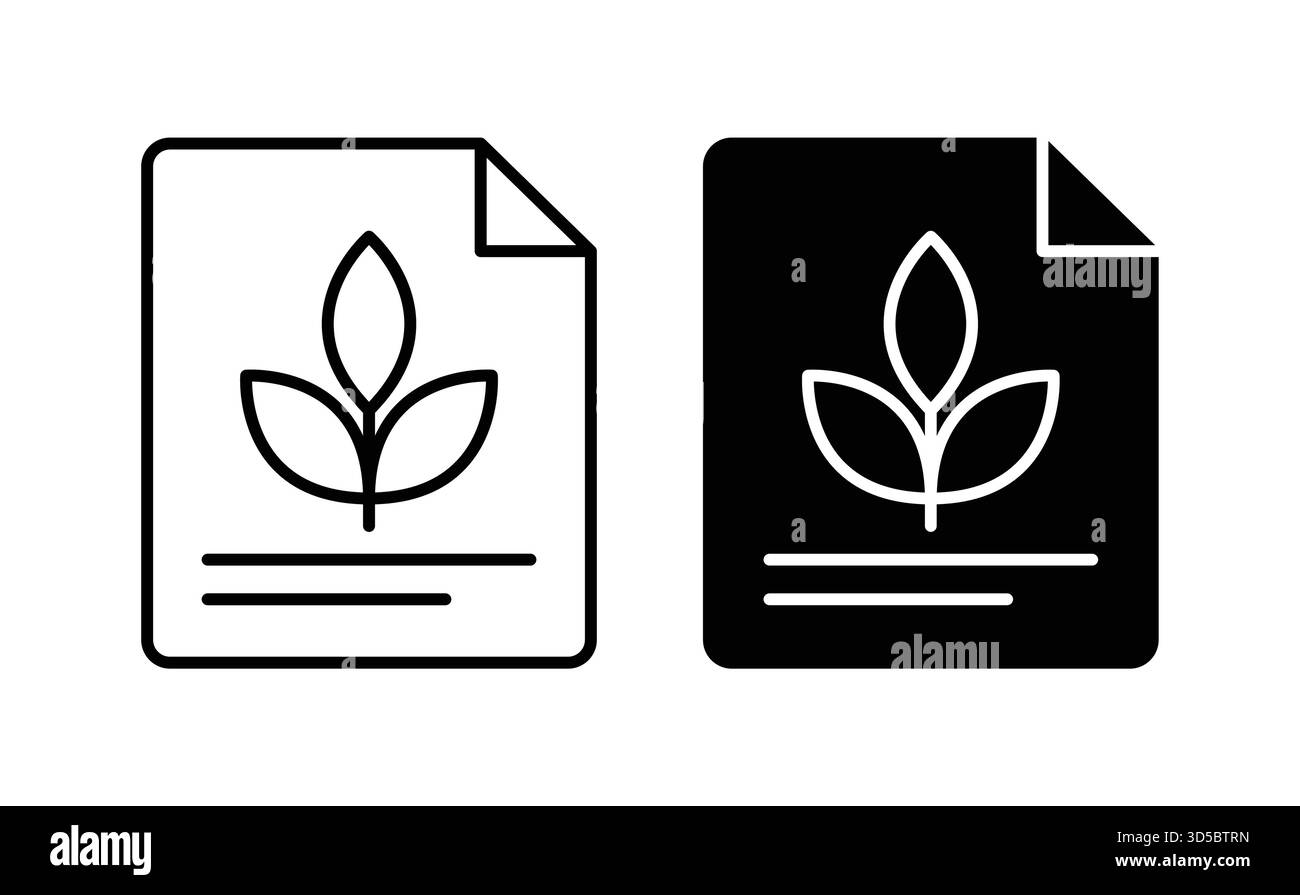 Esplora un'illustrazione minimalista su carta bianca e nera a contrasto, che simboleggia la natura e l'ecocompatibilità in un'estetica moderna. Perfetto f Illustrazione Vettoriale