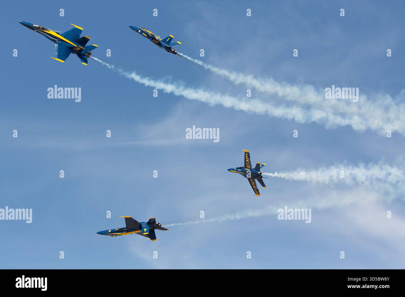 Blue Angels Break Foto Stock